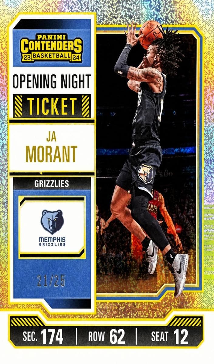 Ja Morant 2023 panini Panini Contenders