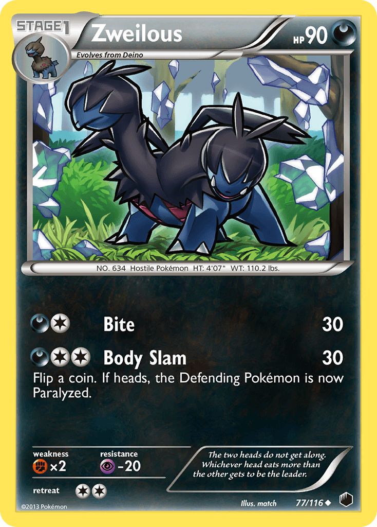 Zweilous 2013 Pokemon Plasma Freeze