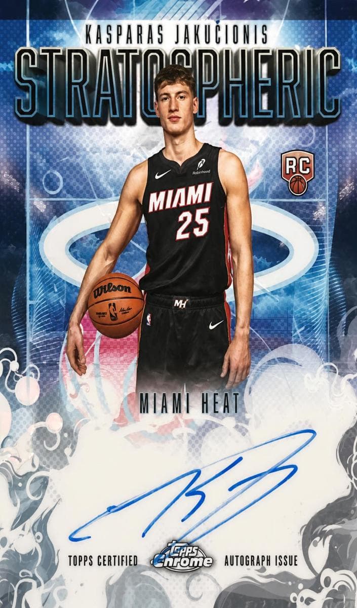 Kasparas Jakucionis 2025 topps Topps Chrome