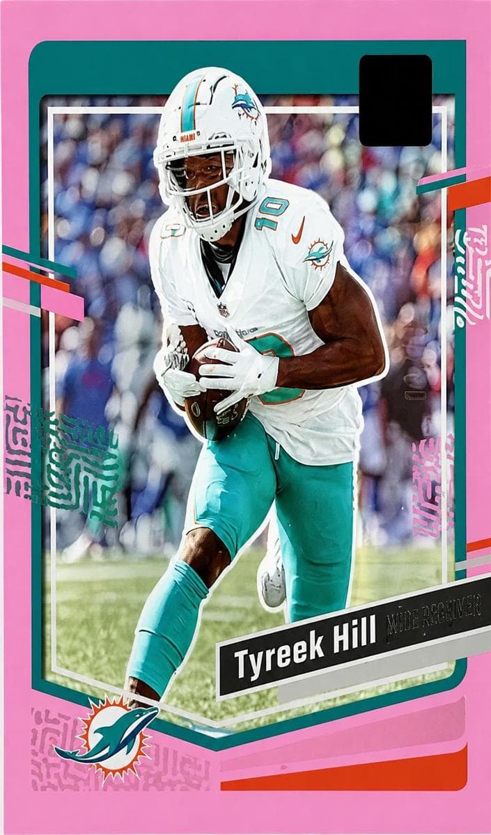 Tyreek Hill 2023 panini Clearly Donruss