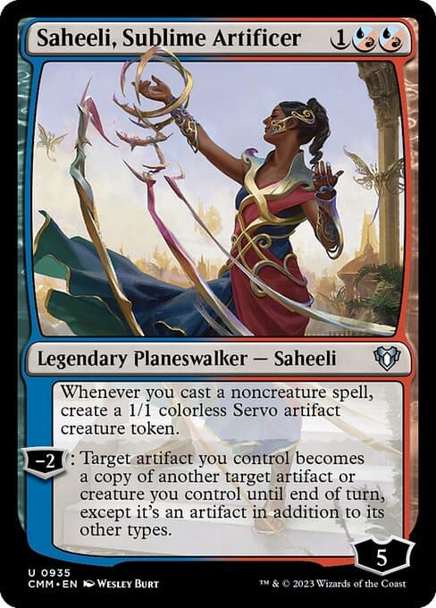 Saheeli, Sublime Artificer 2025 Magic: The Gathering Aetherdrift Commander