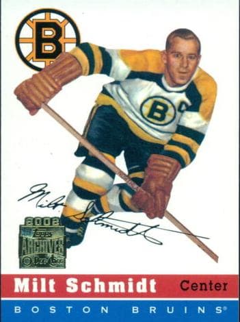 Milt Schmidt 1954 topps Topps