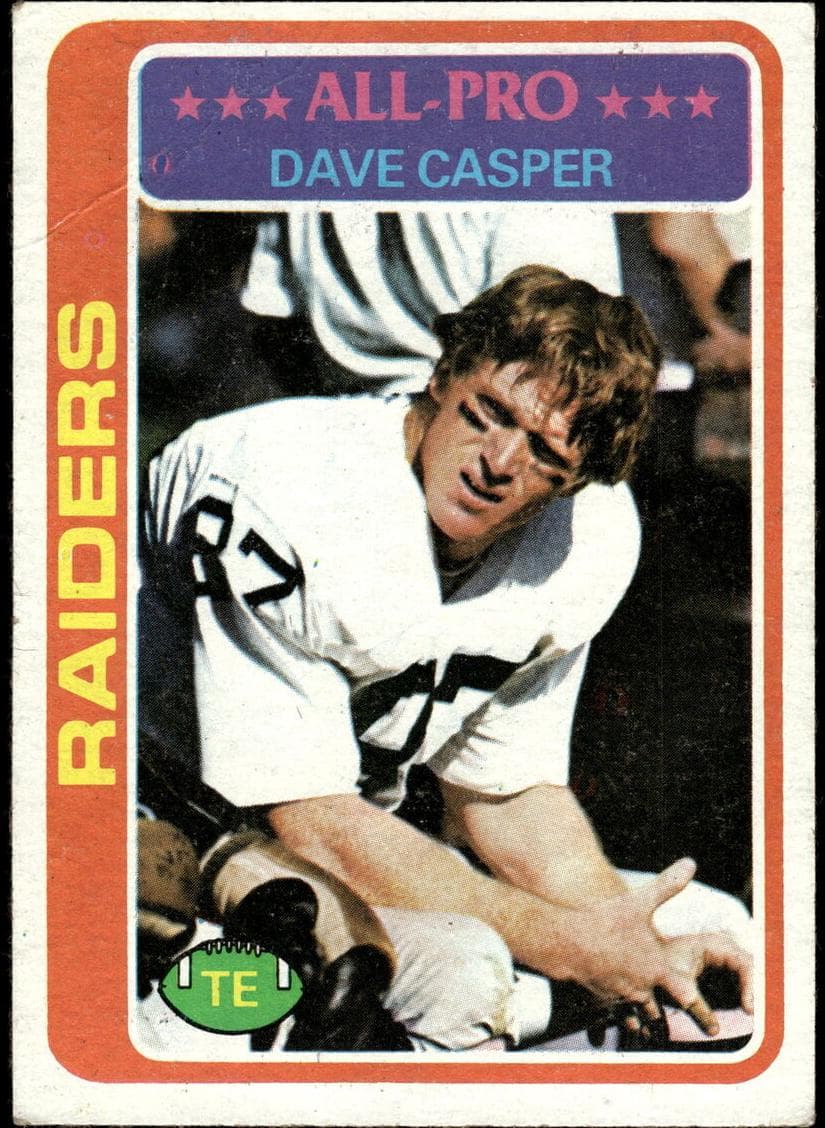 Dave Casper 1978 topps Topps