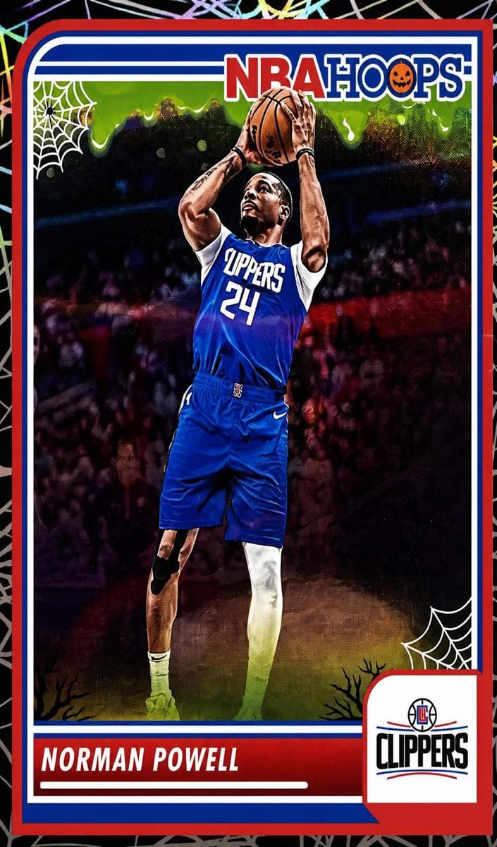 Norman Powell 2023 panini Hoops Haunted Hoops