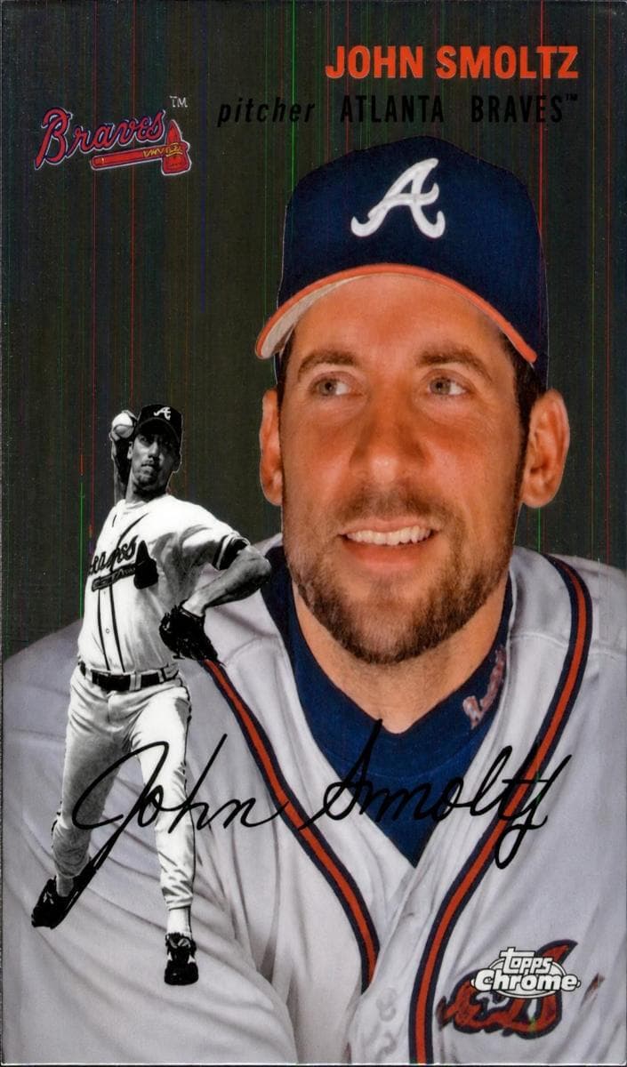 John Smoltz 2023 topps Topps Chrome Platinum Anniversary