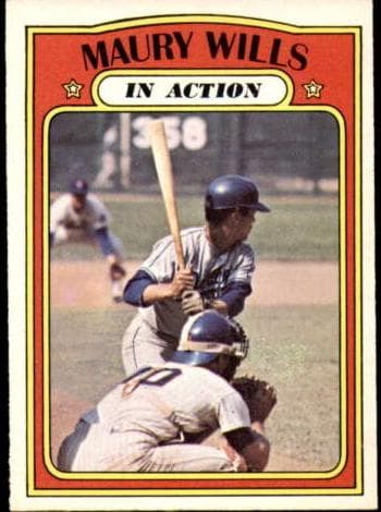 Maury Wills 1972 topps O-Pee-Chee