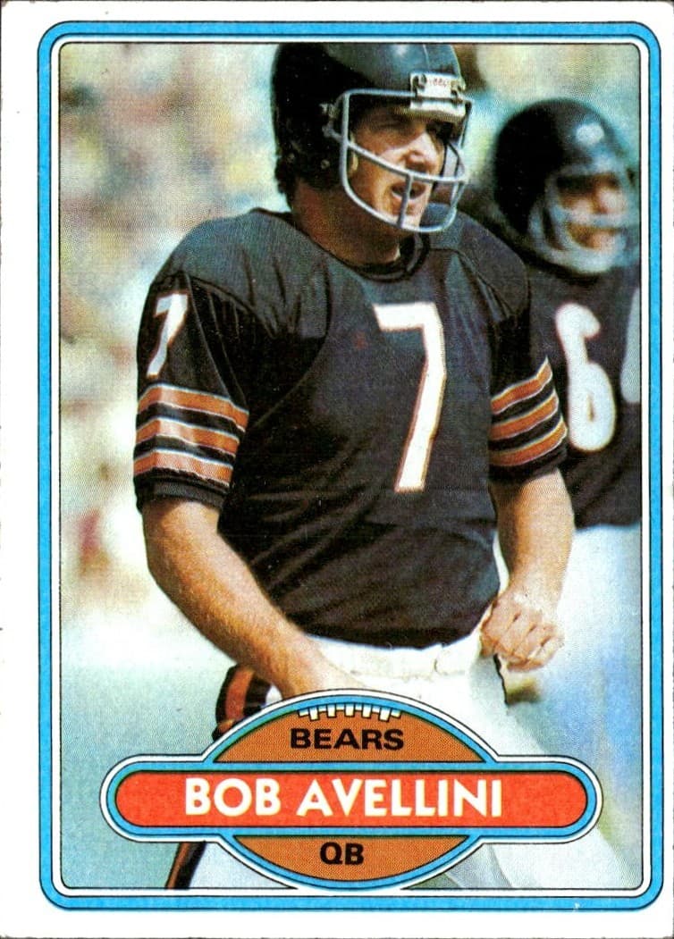 Bob Avellini Chicago 1980 Topps