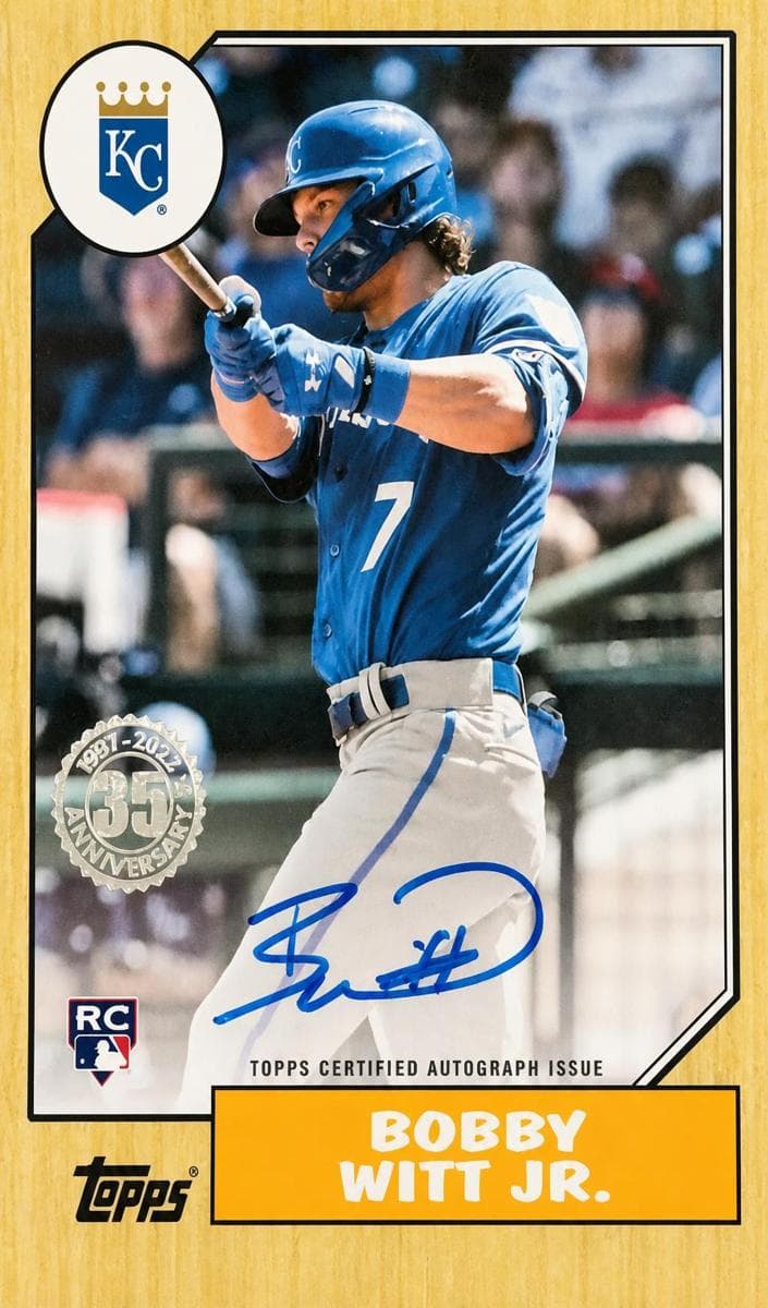 Bobby Witt Jr. 2022 topps Topps Update