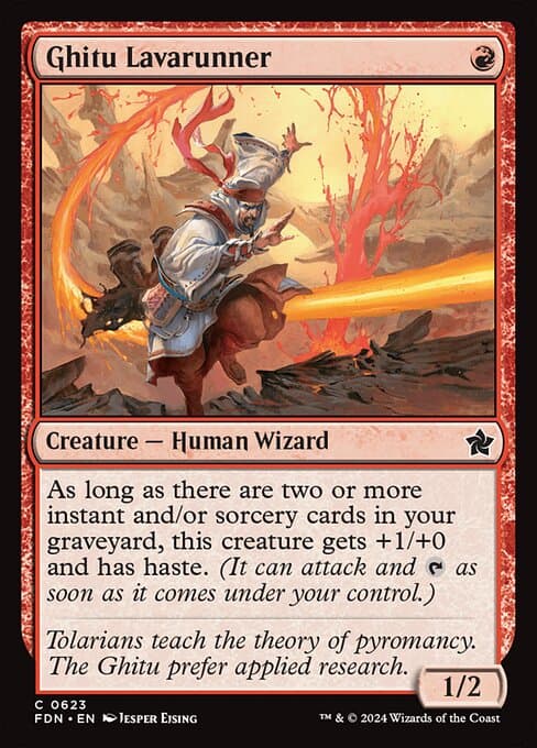 Ghitu Lavarunner 2018 Magic: The Gathering Dominaria