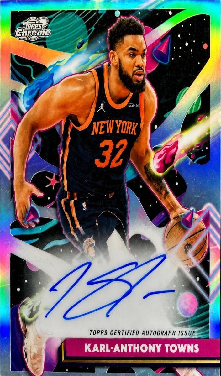 Karl-Anthony Towns 2025 topps Topps Cosmic Chrome