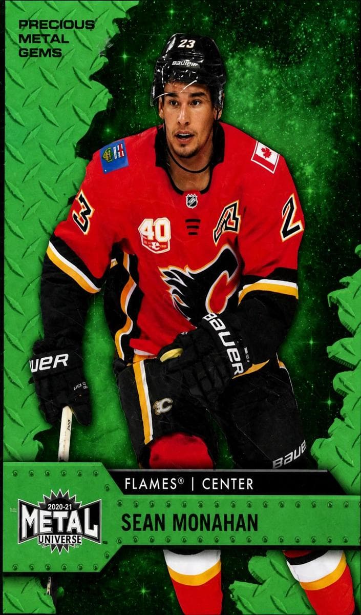 Sean Monahan 2020 fleer SkyBox Metal Universe