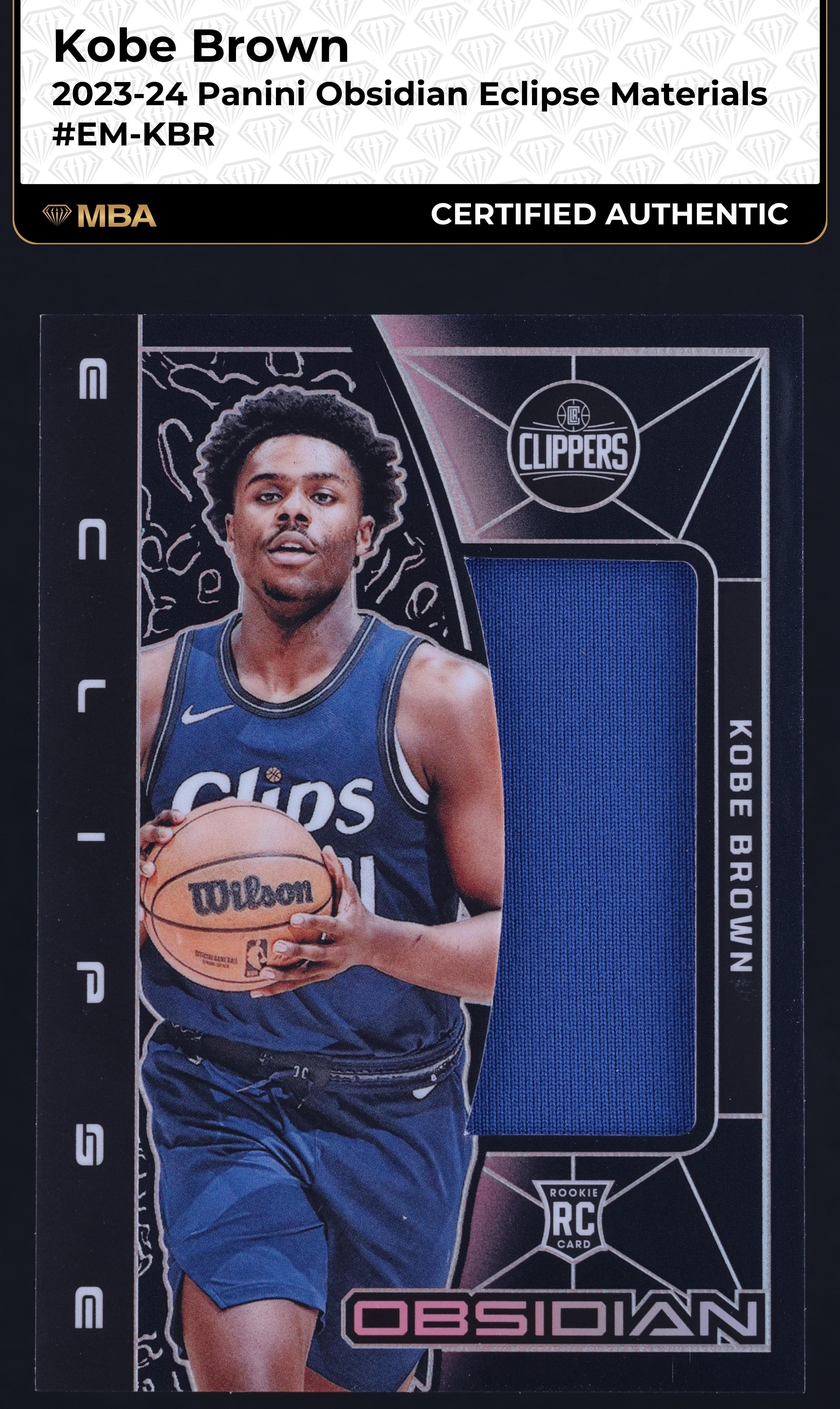 Kobe Brown 2023 panini Obsidian
