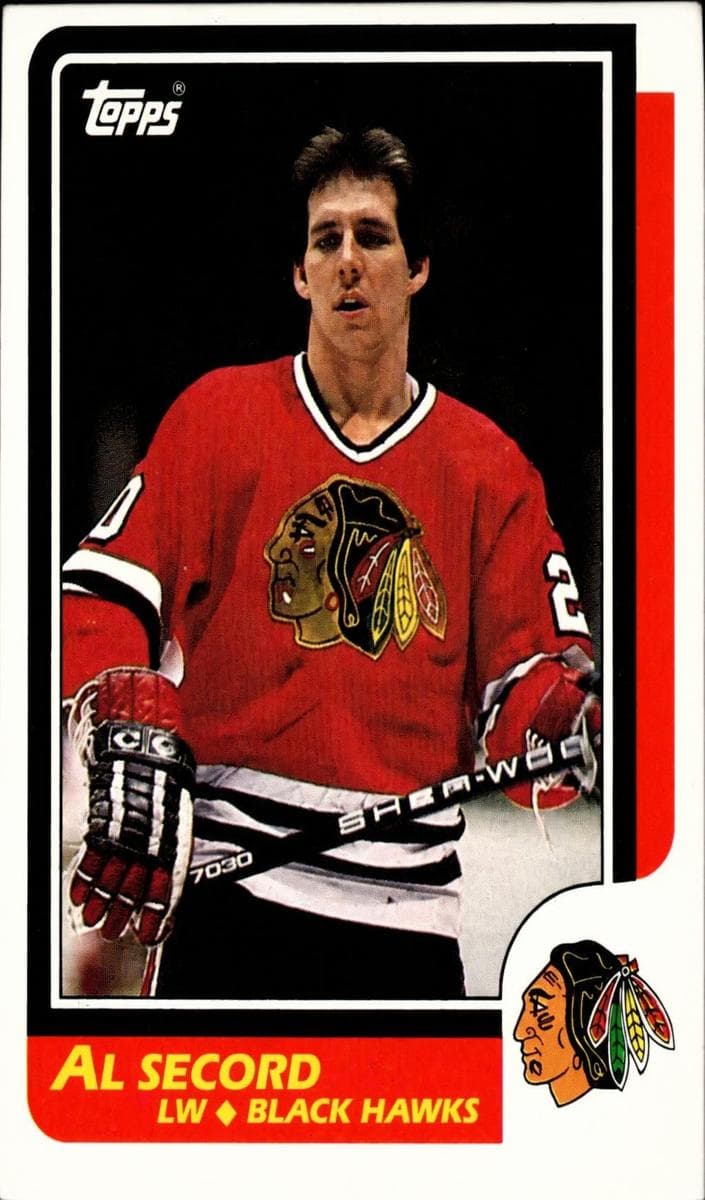 Al Secord 1986 topps Topps