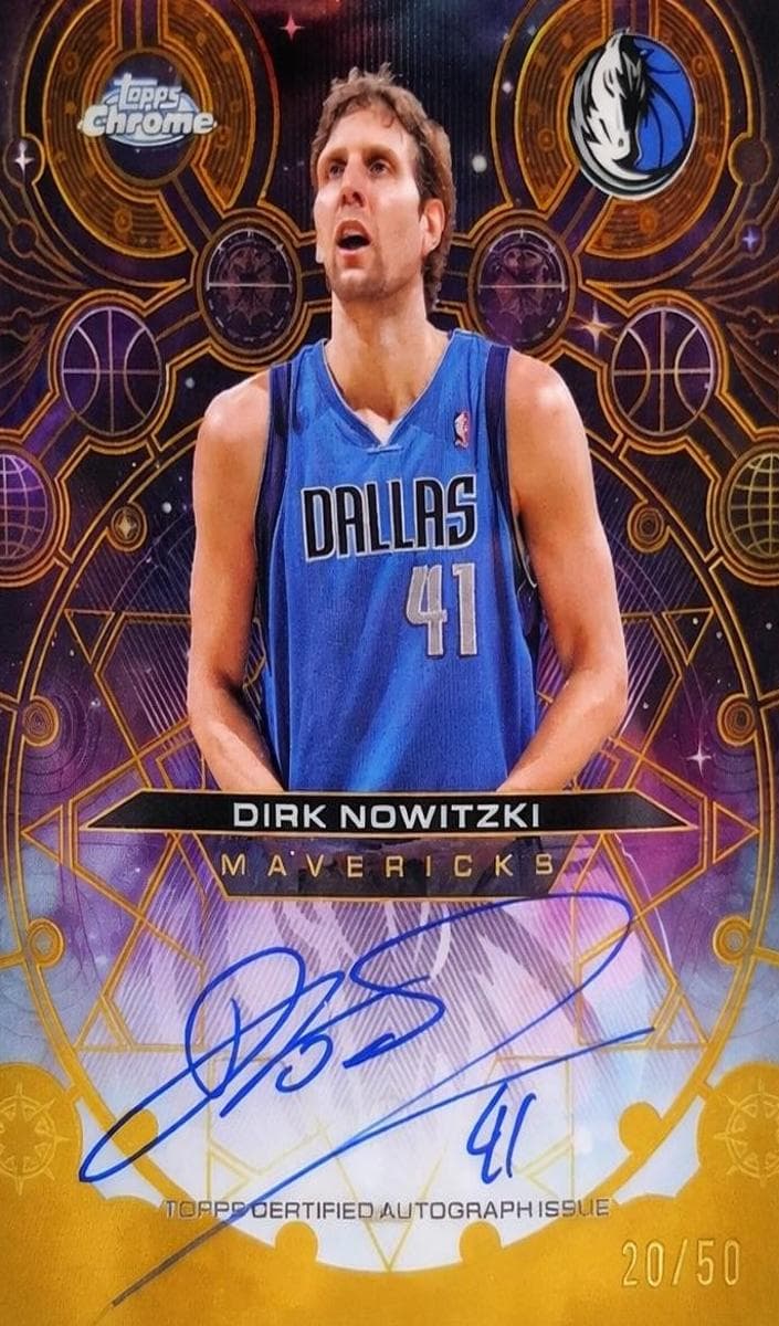 Dirk Nowitzki 2025 topps Topps Chrome