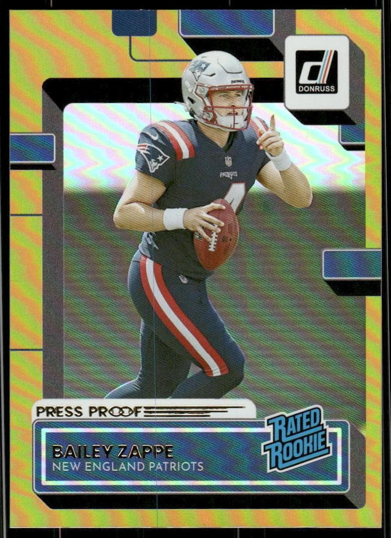 Bailey Zappe 2022 panini Donruss