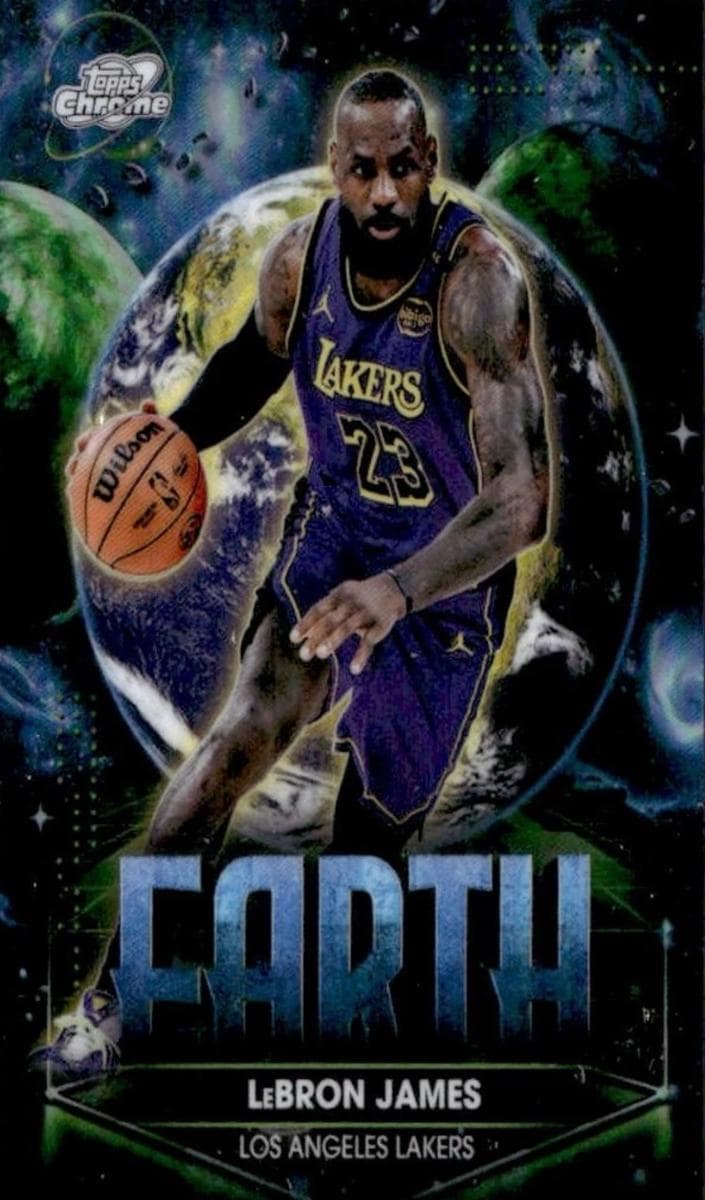 LeBron James 2025 topps Topps Cosmic Chrome