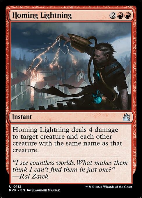 Homing Lightning 2024 Magic: The Gathering Ravnica Remastered