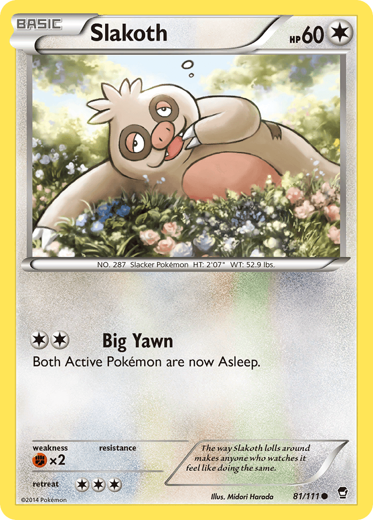 Slakoth 2023 Pokemon 2003 Topps Advanced