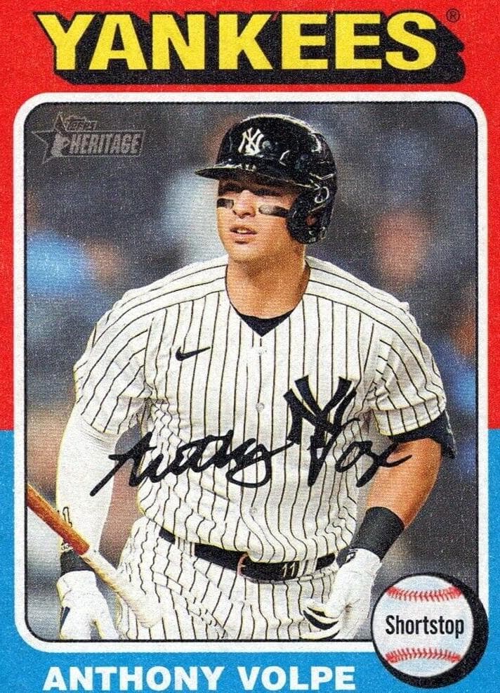 Anthony Volpe 2024 topps Topps Heritage