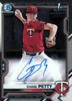 Chase Petty 2021 bowman Bowman Draft