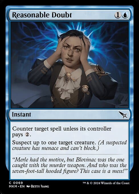 Reasonable Doubt 2024 Magic: The Gathering Murders at Karlov Manor
