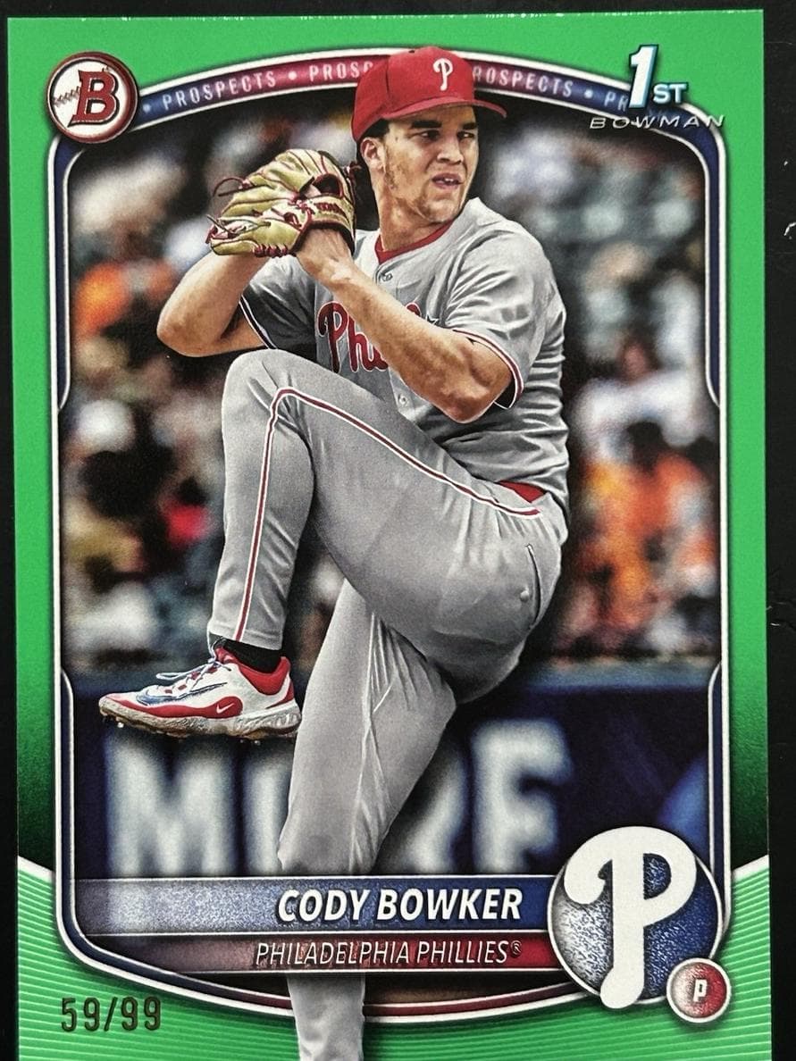 Cody Bowker trading card