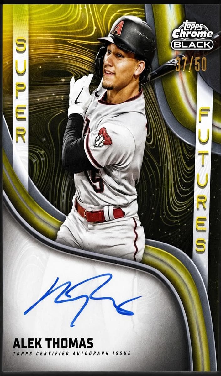 Alek Thomas 2023 topps Topps Chrome Black