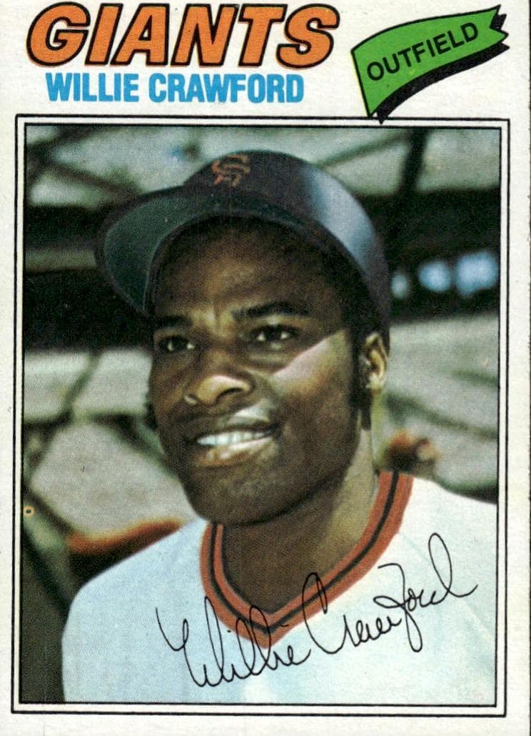 Willie Crawford 1977 topps Topps