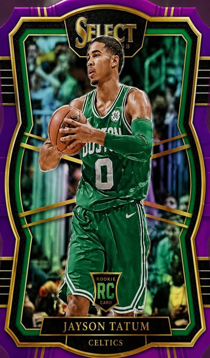 Jayson Tatum 2017 panini Select Premier Basketball Red Die-cut