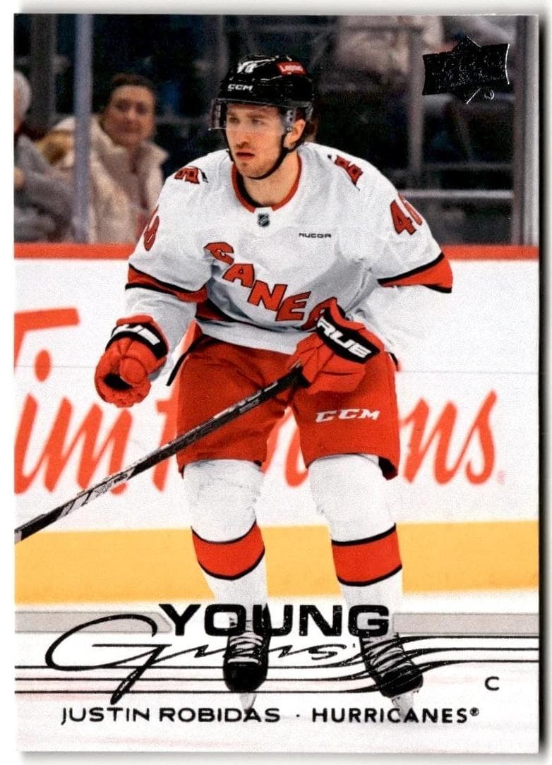 Justin Robidas trading card