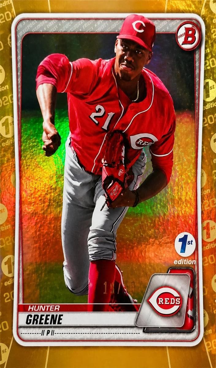 Hunter Greene 2020 bowman Bowman 1st Edition