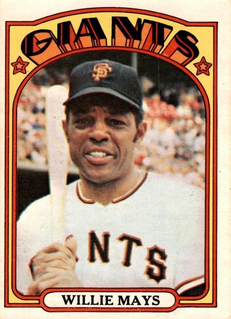 Willie Mays 1972 topps O-Pee-Chee