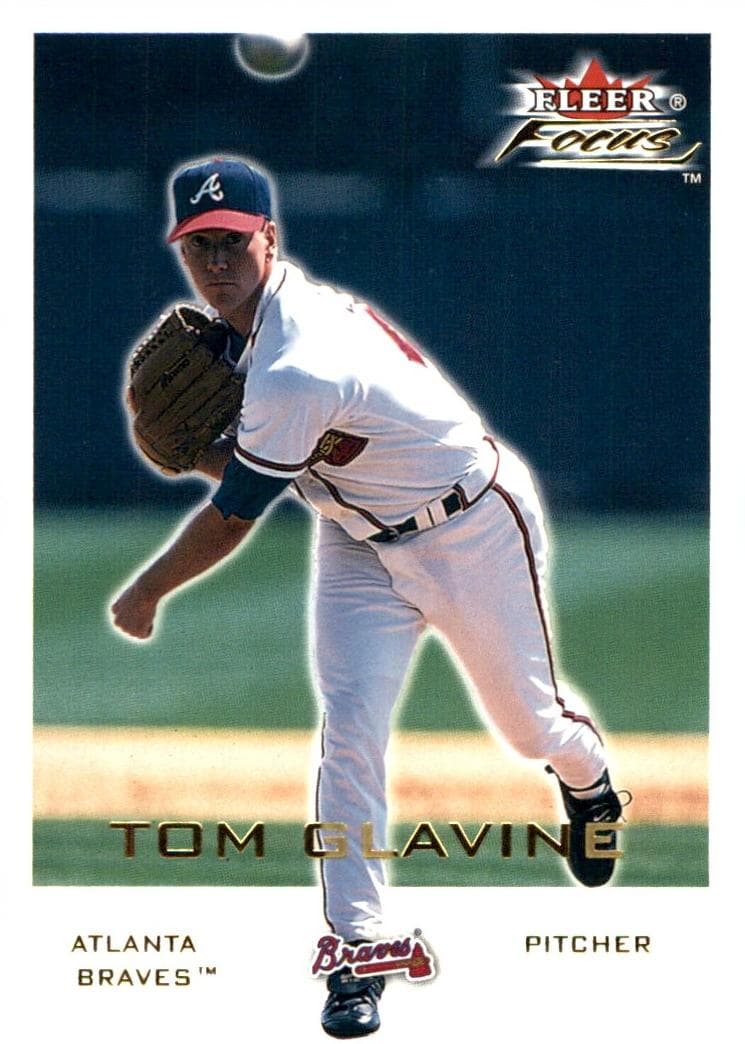 Tom Glavine 2001 fleer Fleer Focus