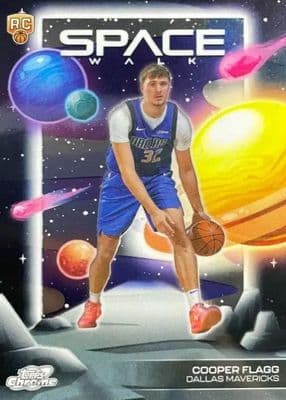 Cooper Flagg 2025 topps Topps Chrome Cosmic Space Walk