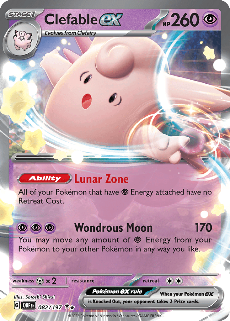 Clefable ex 2025 Pokemon Chinese Gem Pack 3