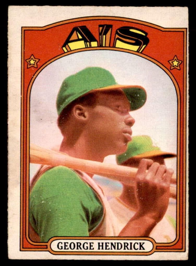 George Hendrick 1972 topps O-Pee-Chee