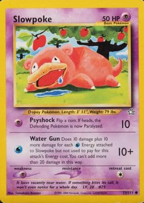 Slowpoke 2000 Pokemon Neo Genesis example 3
