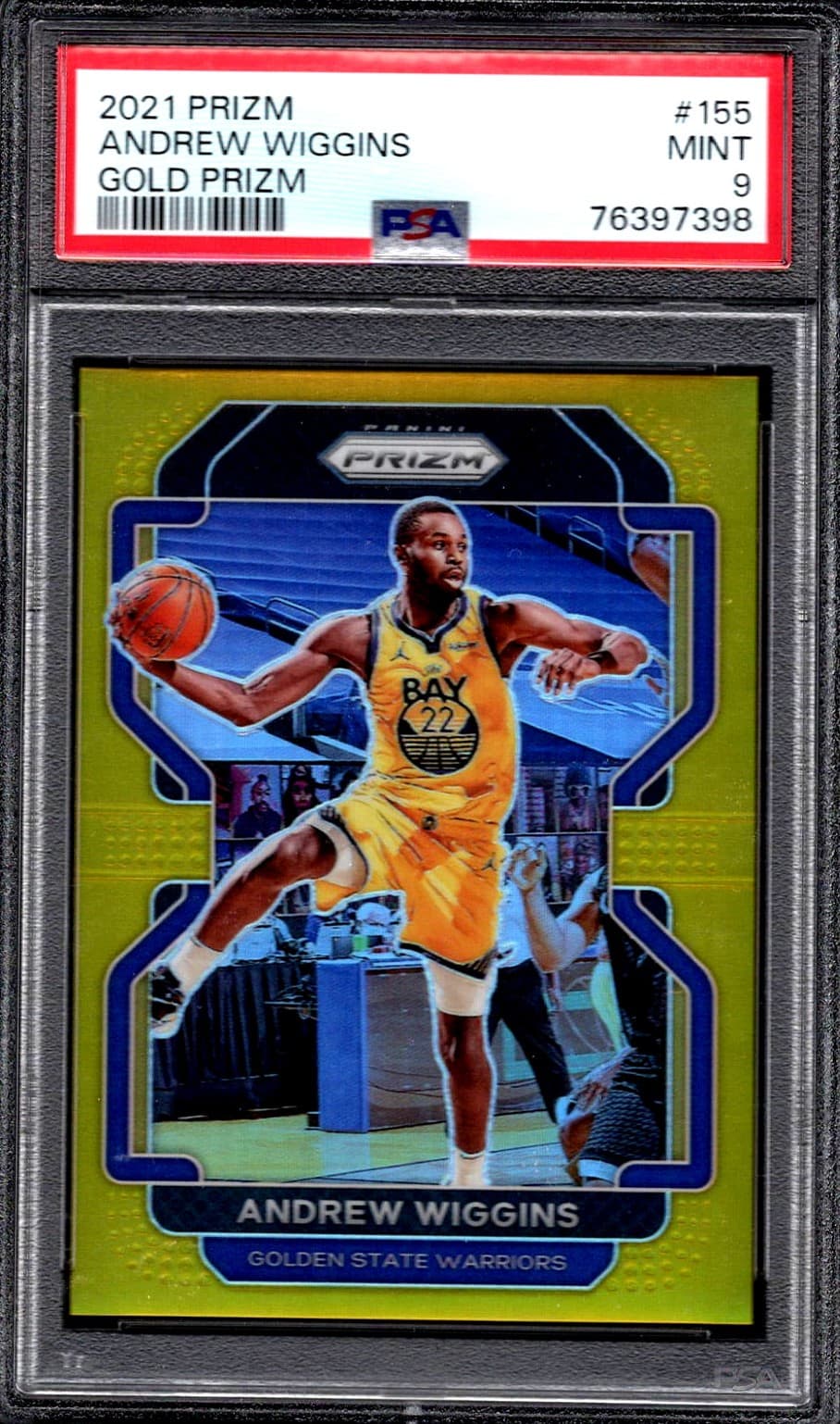 ANDREW WIGGINS GOLD BASKETBALL 2021 Panini Prizm 2021 Panini Prizm
