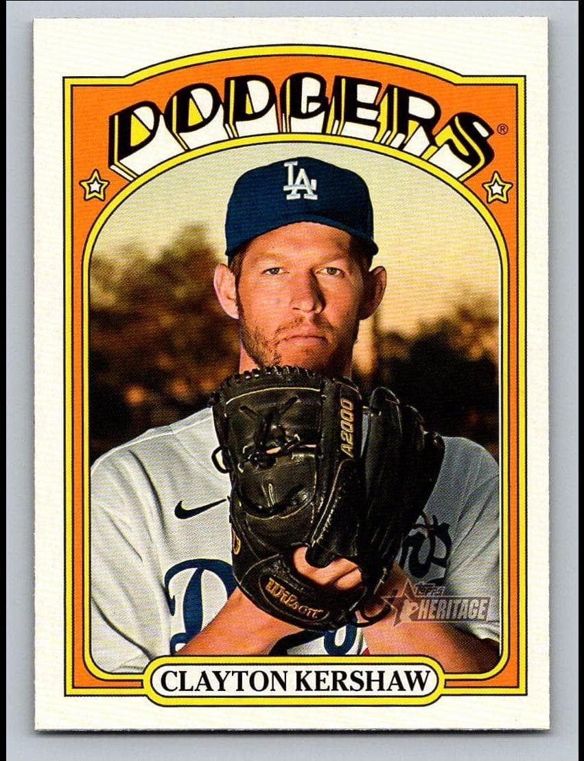 Clayton Kershaw 2021 topps Topps Heritage