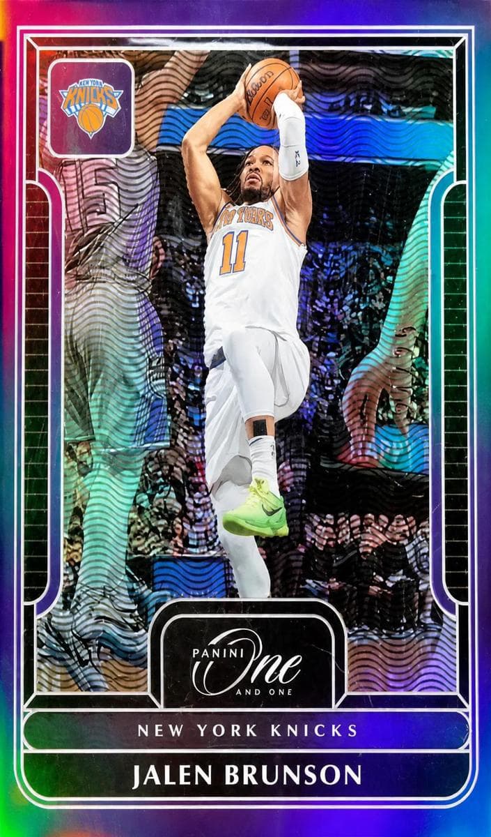 Jalen Brunson 2022 panini Panini One and One