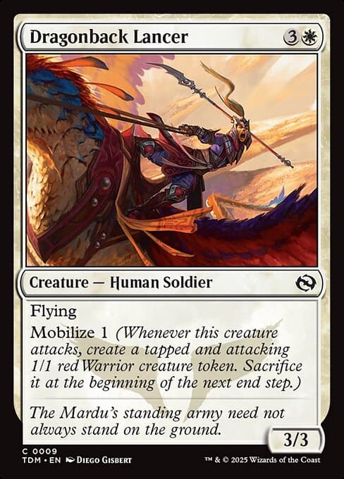 Dragonback Lancer 2025 Magic: The Gathering Tarkir: Dragonstorm Art Series