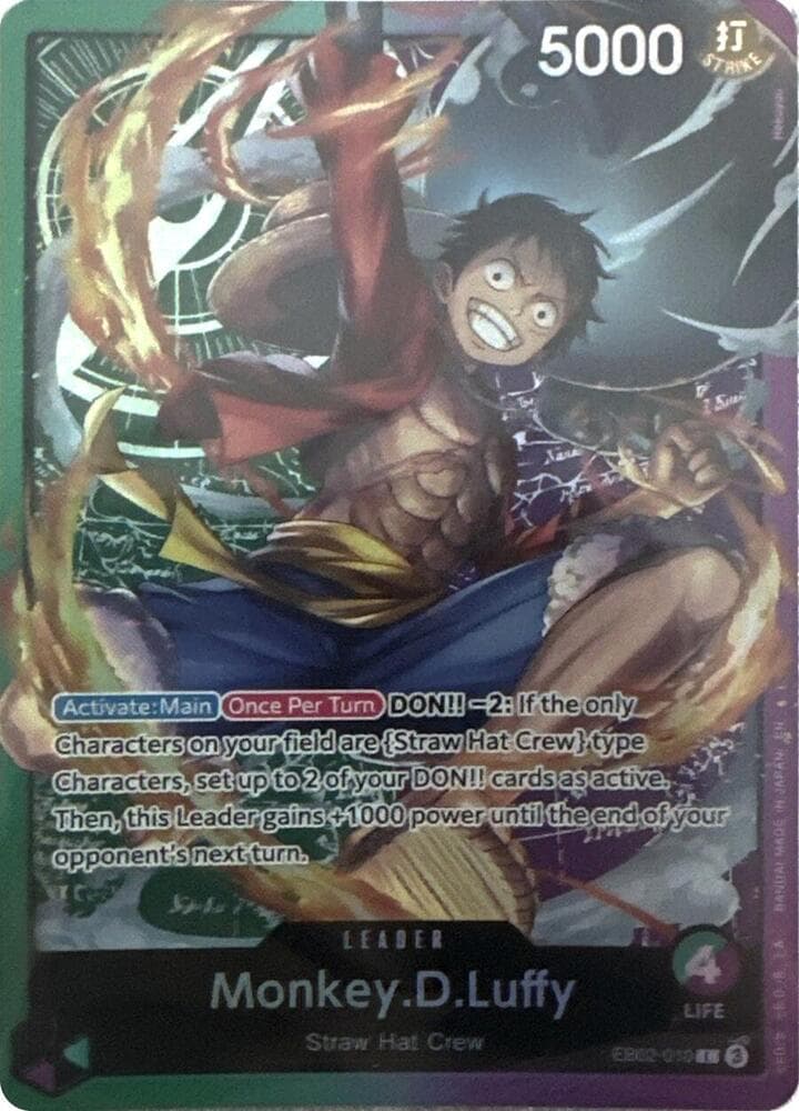 Monkey.D.Luffy 2025 One Piece Japanese Extra Booster Anime 25th Collection