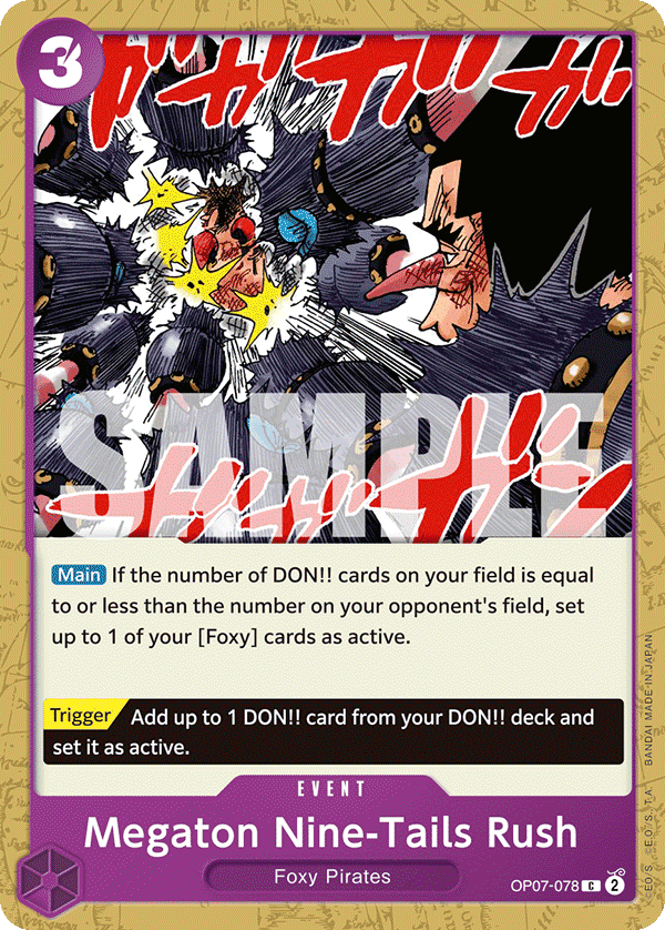 Megaton Nine-Tails Rush 2024 One Piece