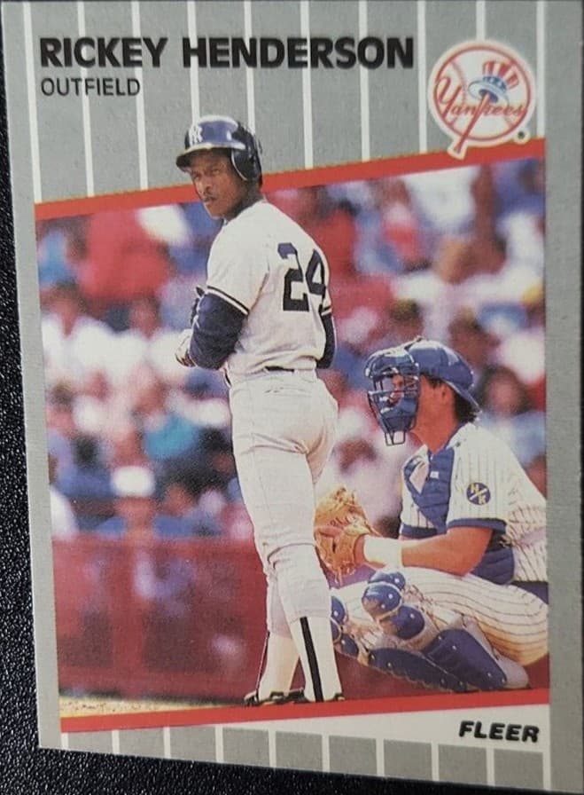 Baseball Rickey Henderson 1989 Fleer 1989 Fleer