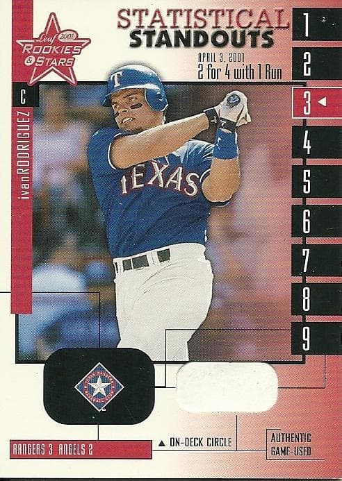 Ivan Rodriguez 2001 leaf Leaf Rookies & Stars