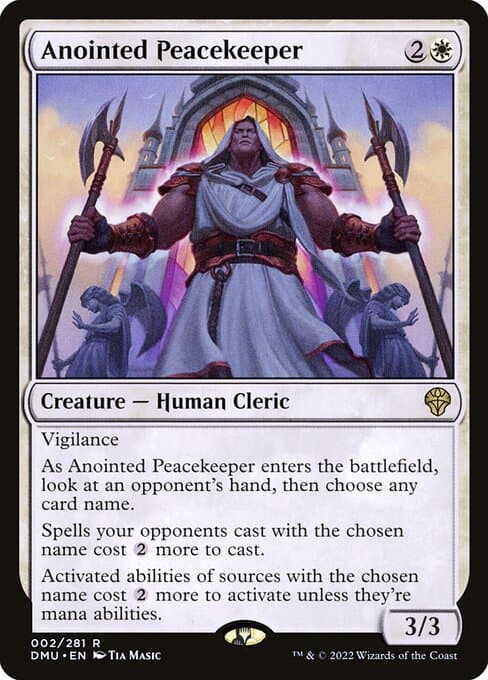 Anointed Peacekeeper 2022 Magic: The Gathering Dominaria United