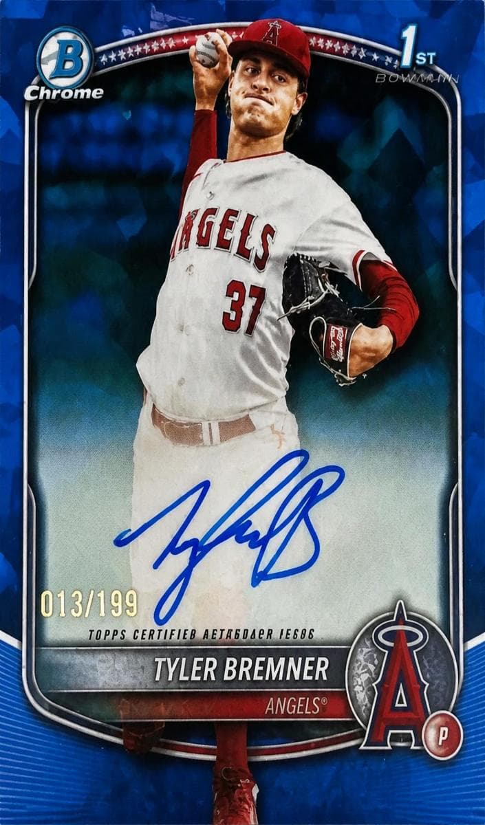 Tyler Bremner 2025 bowman Bowman Draft Sapphire