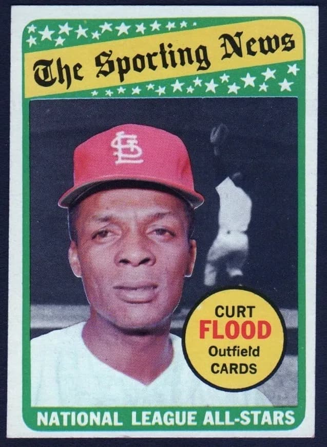 Curt Flood 1969 topps Topps