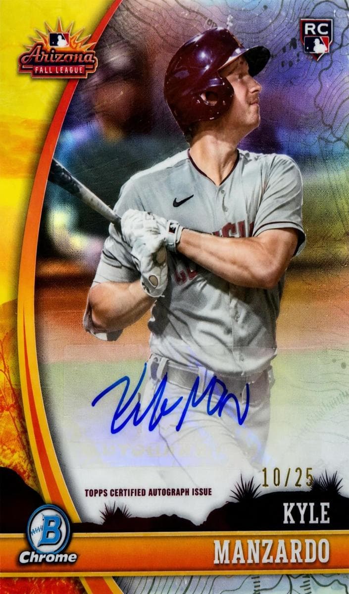 Kyle Manzardo 2024 bowman Bowman Chrome