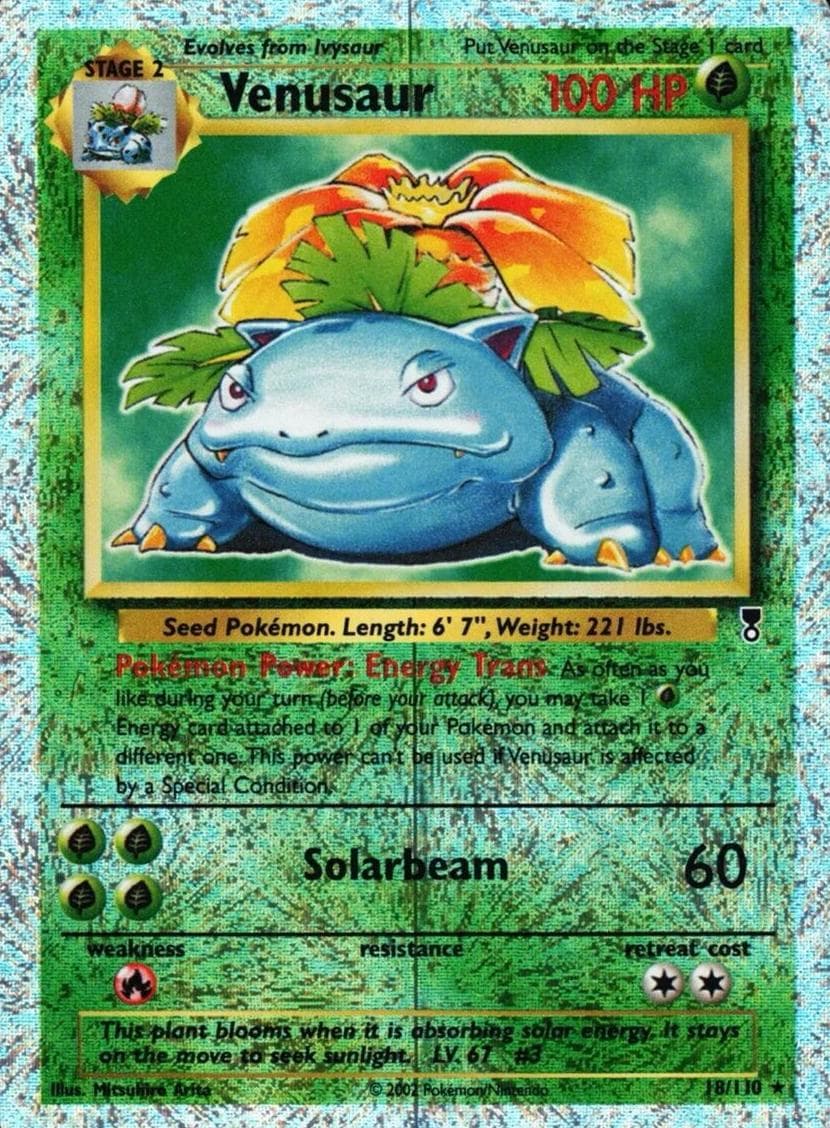 Venusaur trading card